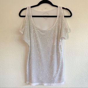 INC INTERNATIONAL CONCEPTS White Tank Top